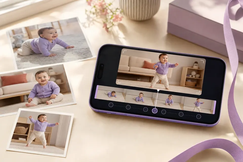 Editor de video con velocidad, dirección y marca de agua