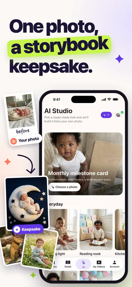 AI Studio with keepsake themes and a finished card