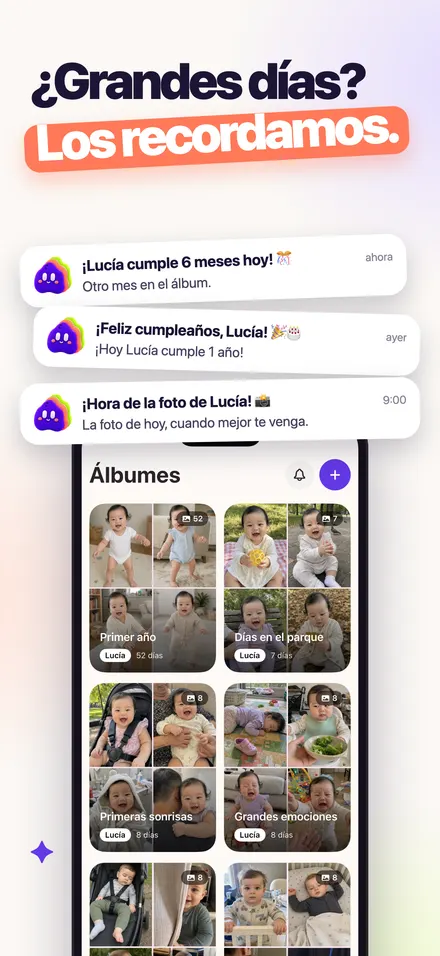 Recordatorios amables para la hora de la foto y los días especiales